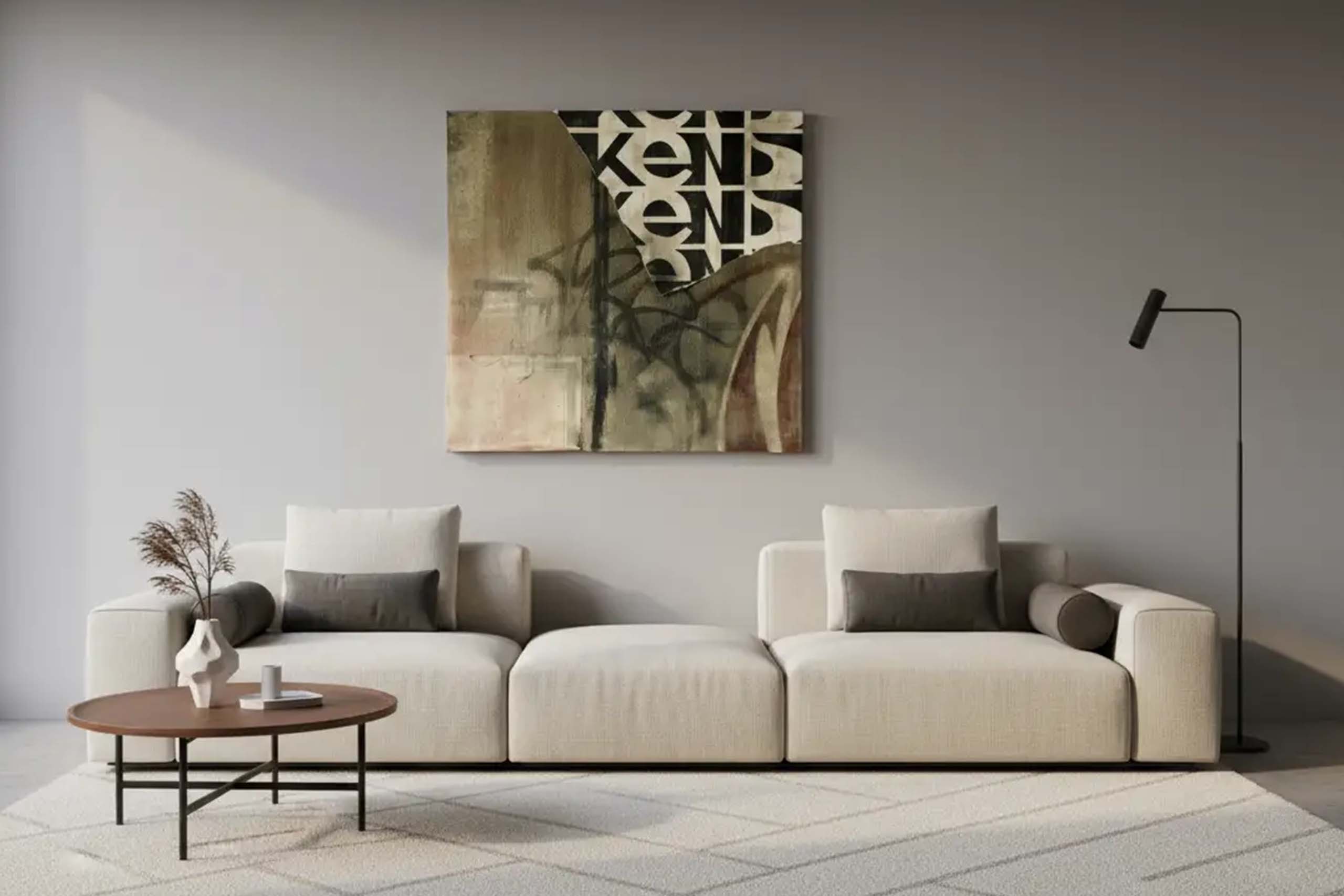 Primo pannello della serie Graffiti History, quest’opera di 100 × 100 cm su legno introduce il linguaggio modulare che attraversa l’intero ciclo. La composizione sviluppa una ricerca sulla genealogia visiva della scrittura europea attraverso ripetizione, variazione e stratificazione del segno. Realizzata nel 2010 in tecnica mista su legno, l’opera si trova oggi in una collezione privata.