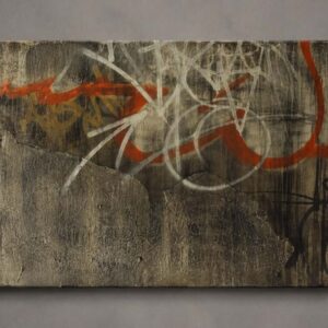 Original work from the Still Got Love for the Streets series. Urban calligraphy, material layering, and the memory of European writing merge in Kende's contemporary research.