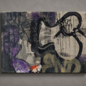 Original work from the Still Got Love for the Streets series. Urban calligraphy, material layering, and the memory of European writing merge in Kende's contemporary research.